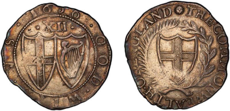 ENGLAND: Commonwealth, 1649-1660, AR shilling, Tower mint, 1656, KM-390.1, S-321...