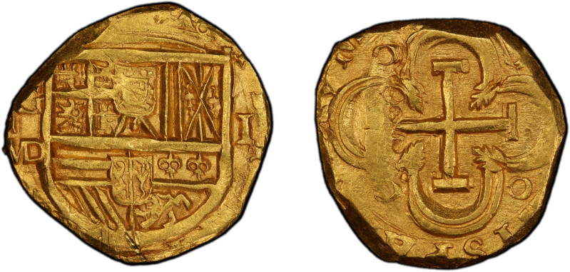 SPAIN: Felipe III, 1598-1621, AV escudo cob (3.34g), Madrid, KM-42, Calico-1012,...