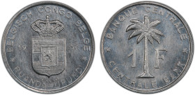 BELGIAN CONGO: Ruanda-Urundi, 1 franc, 1957, KM-E5, essai, a fantastic quality example! PCGS graded Specimen 66.
Estimate: USD 200 - 300