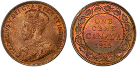 CANADA: George V, 1910-1936, AE cent, 1915, KM-21, a superb mint state example! PCGS graded MS65 RB.
Estimate: USD 250 - 350