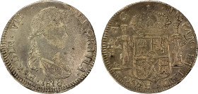 MEXICO: Fernando VII, 1808-1821, AR 8 reales, Zacatecas, 1816-Zs, KM-111.5, assayer AG, some uneven light porosity, EF.
Estimate: USD 200 - 300