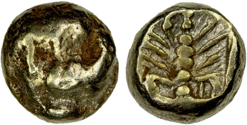 CARIA: Mylasa, EL tetartemorion (1/48 stater), mid-6th century BC, SNG von Auloc...