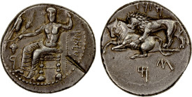 CILICIA: Tarsos, Mazaios, satrap, 361-334 BC, AR stater (10.72g), SNG BN-338, Ba'altars seated left, holding eagle, grain ear and grapes in right hand...