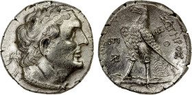 EGYPT (PTOLEMAIC): Ptolemy II Philadelphos, 285-246 BC, AR tetradrachm (13.93g), Ioppe (Joppa), year 36 (250/49 BC), Svoronos-813, SNG Copenhagen, dia...