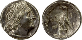 EGYPT (PTOLEMAIC): Ptolemy III Euergetes, 246-222 BC, AR tetradrachm (14.16g), Ptolemaïs-Ake, year 2 (245 BC), Svoronos-1035, CPE-857, diademed head o...