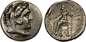 MACEDONIAN KINGDOM: Alexander III 'the Great', 336-323 BC, AR tetradrachm (17.07g), Tarsos, ca. 327-323 BC, Price-3032, lifetime issue under Menes or ...