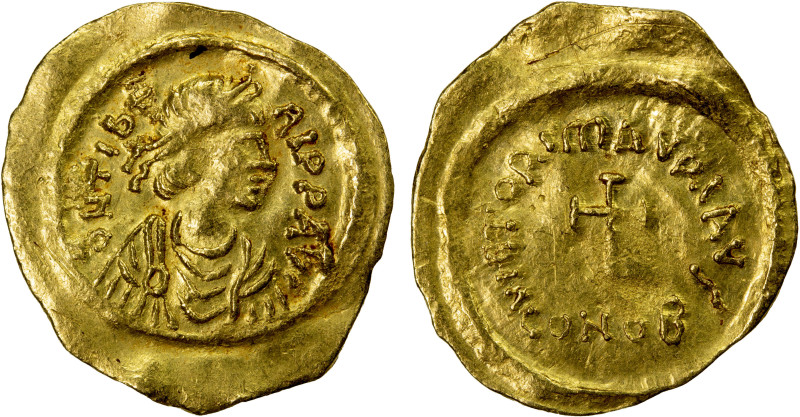 BYZANTINE EMPIRE: Maurice Tiberius, 582-602, AV tremissis (1.46g), Constantinopl...