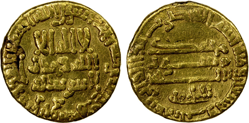 ABBASID: al-Rashid, 786-809, AV dinar (4.12g), NM (Egypt), AH193, A-218.13, Bern...