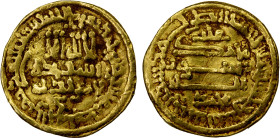 AGHLABID: Muhammad II, 864-874, AV dinar (4.14g), NM, AH252, A-446, uneven surfaces, VF.
Estimate: USD 240 - 280
