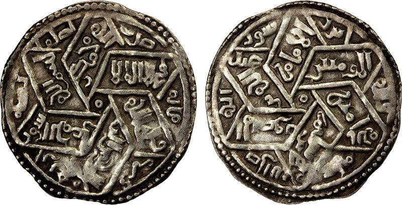 RASSID: al-Mansur 'Abd Allah, 1185-1217, AR dirham (1.90g), Dhirwah, AH604, A-10...