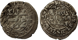 QARAKHANID: Sulayman b. Yusuf, 1031-1056, AR dirham (3.62g), Kashghar, AH(4)43, A-3359, late calligraphic style, date reading very likely and very dif...