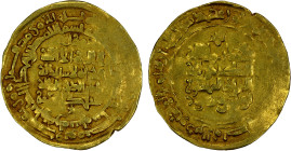 GHAZNAVID: Sebuktekin, 977-997, AV dinar (3.62g), Herat, AH386, A-1596, all names, mint, and date fully legible, Fine to VF, R.
Estimate: USD 200 - 2...