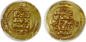 GHAZNAVID: Farrukhzad, 1053-1059, AV dinar, Ghazna, AH444, A-1633, with his title mu'ayyid amir al-mu'minin, used only on his dinars dated AH443-444; ...