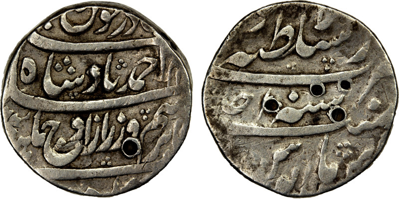 DURRANI: Ahmad Shah, 1747-1772, AR rupee (11.37g), Lahore, AH11xx year one (ahad...