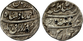 DURRANI: Ahmad Shah, 1747-1772, AR rupee (11.37g), Lahore, AH11xx year one (ahad), A-3092, cf. Herrli for the Sikhs, p.169, for the history of Lahore ...