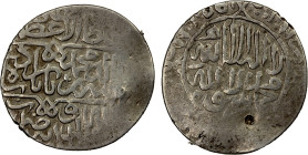 MUGHAL: Babur, 1526-1530, AR shahrukhi (mithqal) (4.69g) (Kabul), ND, Rahman-35.01 (same obverse die), mint confirmed by die-link to the Rahman-35.01,...