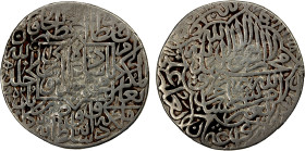 MUGHAL: Humayun, 1530-1556, AR shahrukhi (4.68g), Kabul, AH952, A-B2464, full mint & date, touch of weakness at the center, nearly VF, RR.
Estimate: ...