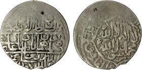 MUGHAL: Humayun, 1530-1556, AR shahrukhi (4.67g), uncertain mint, ND, A-B2464, from the same dies as Zeno-237210, described as "Probably minted soon a...