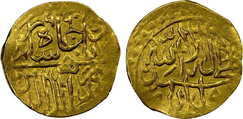 MUGHAL: Akbar I, 1556-1605, AV 1/12 Indian mohur (0.91g), [Badakhshan], AH990, K...