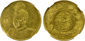 IRAN: Ahmad Shah, 1909-1925, AV toman, AH1342, KM-1074, NGC graded MS63.
Estimate: USD 160 - 200