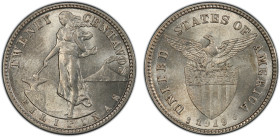 PHILIPPINES: U.S. Territory, AR 20 centavos, 1919-S, KM-170, a wonderful mint state example! PCGS graded MS64.
Estimate: USD 160 - 220