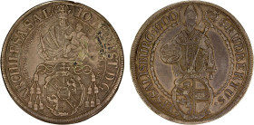 AUSTRIA: SALZBURG: Johann Ernst, 1687-1709, AR thaler, 1700, KM-254. Dav-3510, Probszt-1806, Madonna and Child // St. Rupert, VF.
Estimate: USD 125 -...