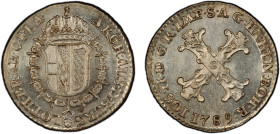 AUSTRIAN NETHERLANDS: Joseph II, 1780-1790, AR 10 liards, Brussels, 1789, KM-36, a lovely mint state example! PCGS graded MS63, ex Joe Sedillot Collec...