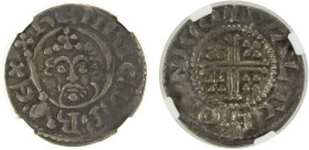 ENGLAND: Henry II, 1154-1189, AR penny (1.40g), Lincoln, ND (1180-1189), Spink-1344, moneyer Walter, Class 1b, fine portrait, stop before REX, good st...