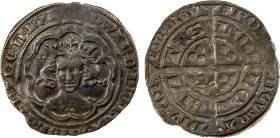 ENGLAND: Edward III, 1327-1377, AR groat (4.41g), ND (1356-61), North-1194, Spink-1570, cross 3 mintmark, Fourth Coinage, Pre-treaty period, series G,...