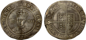 ENGLAND: Edward VI, 1547-1453, AR shilling (5.79g), ND (1551-3), North-1937, Spink-2482, Third Period, Fine Silver Issue, Tower Mint, crowned bust fac...