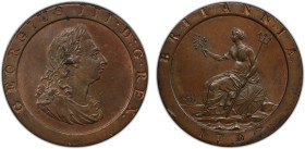 GREAT BRITAIN: George III, 1760-1820, AE penny, 1797, KM-618, S-3777, 'Cartwheel' type, struck at the Soho Mint, Birmingham, a lovely mint state examp...