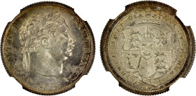 GREAT BRITAIN: George III, 1760-1820, AR shilling, 1816, KM-666, Spink-3790, attractive light tone with full luster underneath, NGC graded MS65.
Esti...