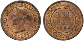 CANADA: Victoria, 1837-1901, AE cent, 1882-H, KM-7, a lovely mint state example! PCGS graded MS63 RB.
Estimate: USD 150 - 250