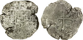 MEXICO: Felipe IV, 1621-1665, AR 8 reales, DM (1621-30), KM-45, from the Spice Islands Shipwreck (ca. 1630), weak details (especially on obverse) from...