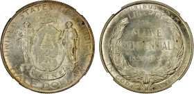 UNITED STATES: AR Maine Centennial half dollar, 1920, KM-146, NGC graded MS63, lustrous with light golden tone.
Estimate: USD 110 - 160