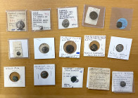 ANCIENT GREEK & NEAR-EAST: LOT of 6 AR & 9 AE coins, including Athens (AR obol), Cappadocia (Ariarathes X AR drachm), Histiaia (AR tetrobol), Neapolis...