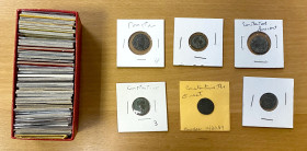 ROMAN EMPIRE: LOT of 54 small bronzes, the majority from Constantine and his family (including Constantine II, Constantius II, Helena, several commemo...
