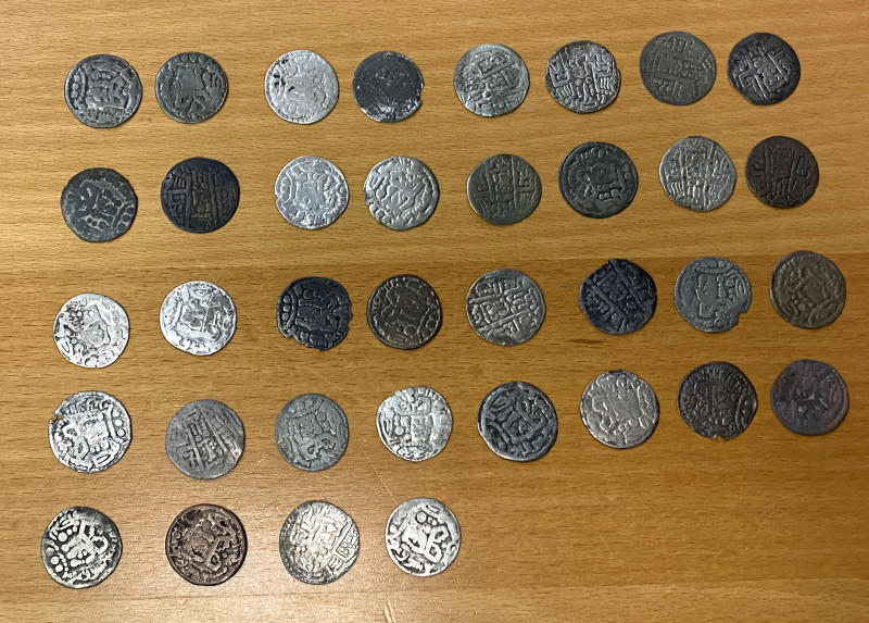 ARAB-BUKHARAN: LOT of 36 billon drachms, Type A-94, in the name of the Abbasid c...