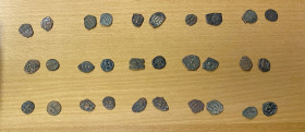 ARAB-BYZANTINE: LOT of 30 copper fulus, including 22 pieces of the common Pseudo-Byzantine types (mostly somewhat weakly struck), 6 Imperial Image exa...