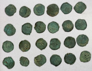 GREAT SELJUQ: LOT of 24 billon jitals, issues of the very rare sultan Burhan al-Dawla Mahmud, who ruled in Balkh, ca. 1087-1091, type A-1678K, citing ...