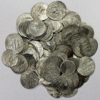 JALAYRIDS: Shaykh Uways I, 1356-1374, LOT of 77 silver coins, including Jalayrid: types A-2302.1, Isfahan (13) and Kashan (1); A-2302.2, Isfahan (1); ...