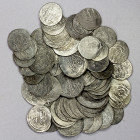 JALAYRIDS: Shaykh Uways I, 1356-1374, LOT of 75 silver coins, including Jalayrid: types A-2302.1, Isfahan (18) and Yazd (1); A-2302.2, Isfahan (3) A-2...