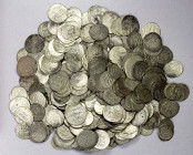 MEDIEVAL ISLAMIC: LOT of about 355 small silver coins, mixture of Ilkhan, probably all Sulayman and Taghay Timur (virtually all 2 dirham denomination,...