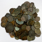 MEDIEVAL ISLAMIC: LOT of about 155 copper coins, motley mixture, including Kushan, Kushano-Sasanian, Arab-Sasanian, Alkhon Huns, Elymais, Samanid, Khw...