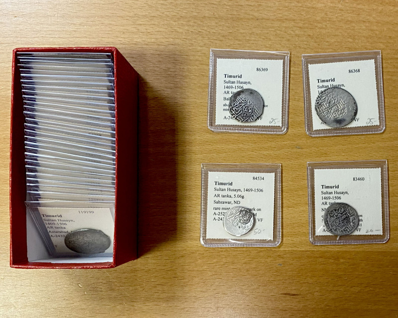 MEDIEVAL ISLAMIC: LOT of 31 coins, a group of silver coins consisting of Timurid...