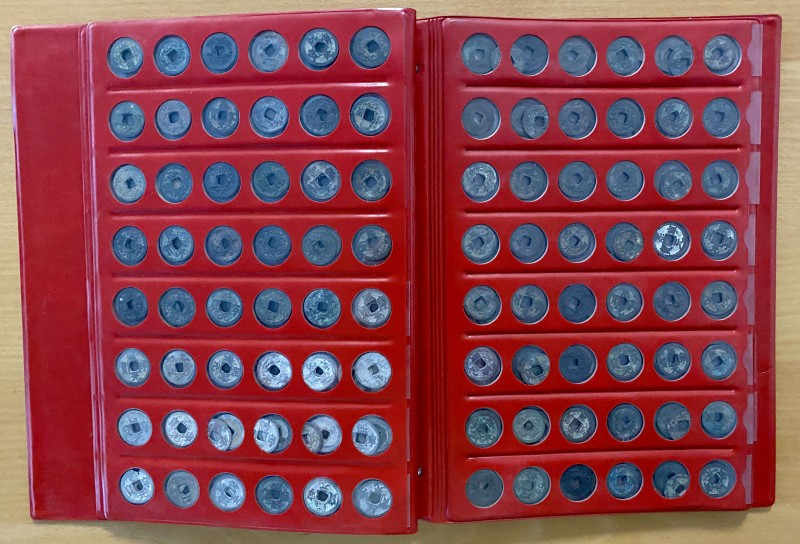 NORTHERN SONG: LOT of 480 coins, large format album filled with various single c...