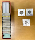 MONGOLIA: LOT of 58 coins, including 9 silver (one of which is the 50 mongo 1925), including 1925 series: KM-1, 2, 3, 4 (2 pcs), 5 (3), 6 (3), and 7; ...