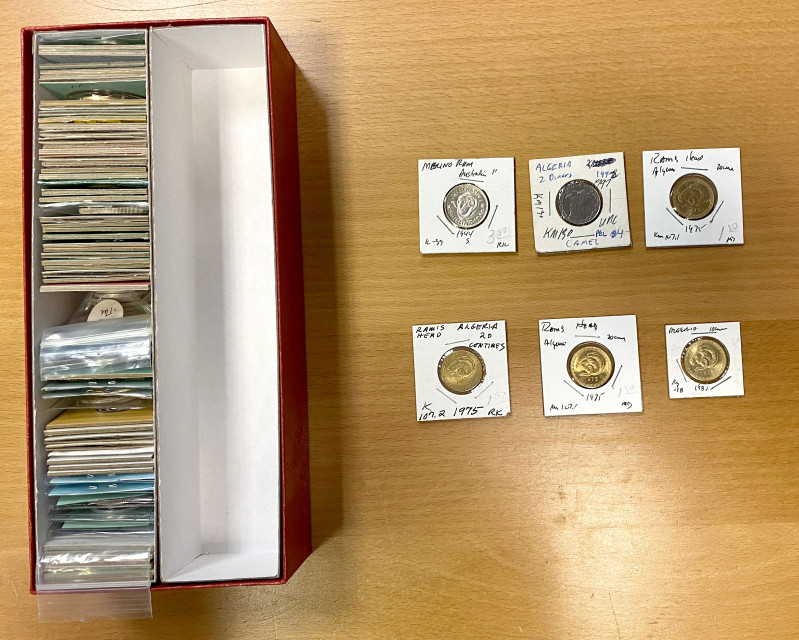 WORLDWIDE: LOT of 94 coins, featuring Mammals, including from Algeria (5 pcs), A...