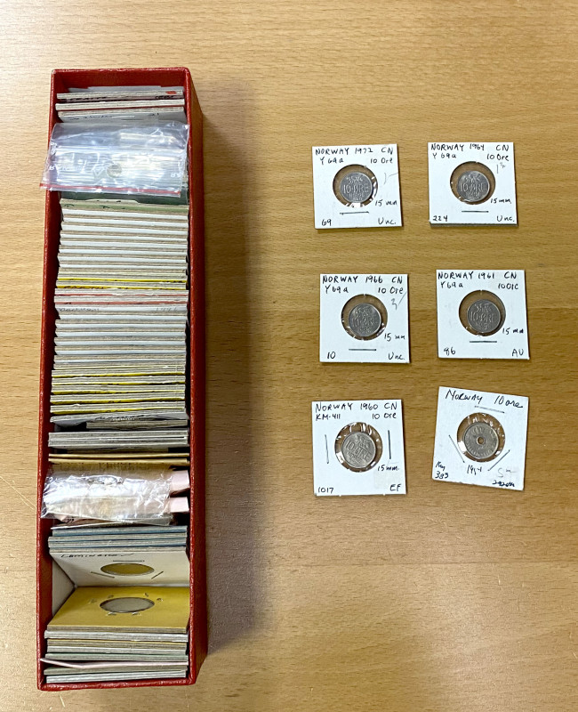 WORLDWIDE: LOT of 92 coins and exonumia items, including New Caledonia (2 pcs), ...