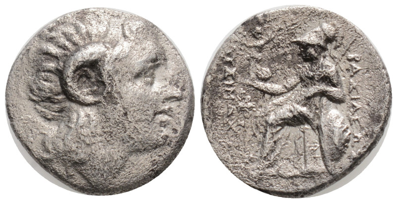 KINGS OF THRACE (Macedonian). Lysimachos (305-281 BC). Drachm. Ephesos
Obv: Diad...